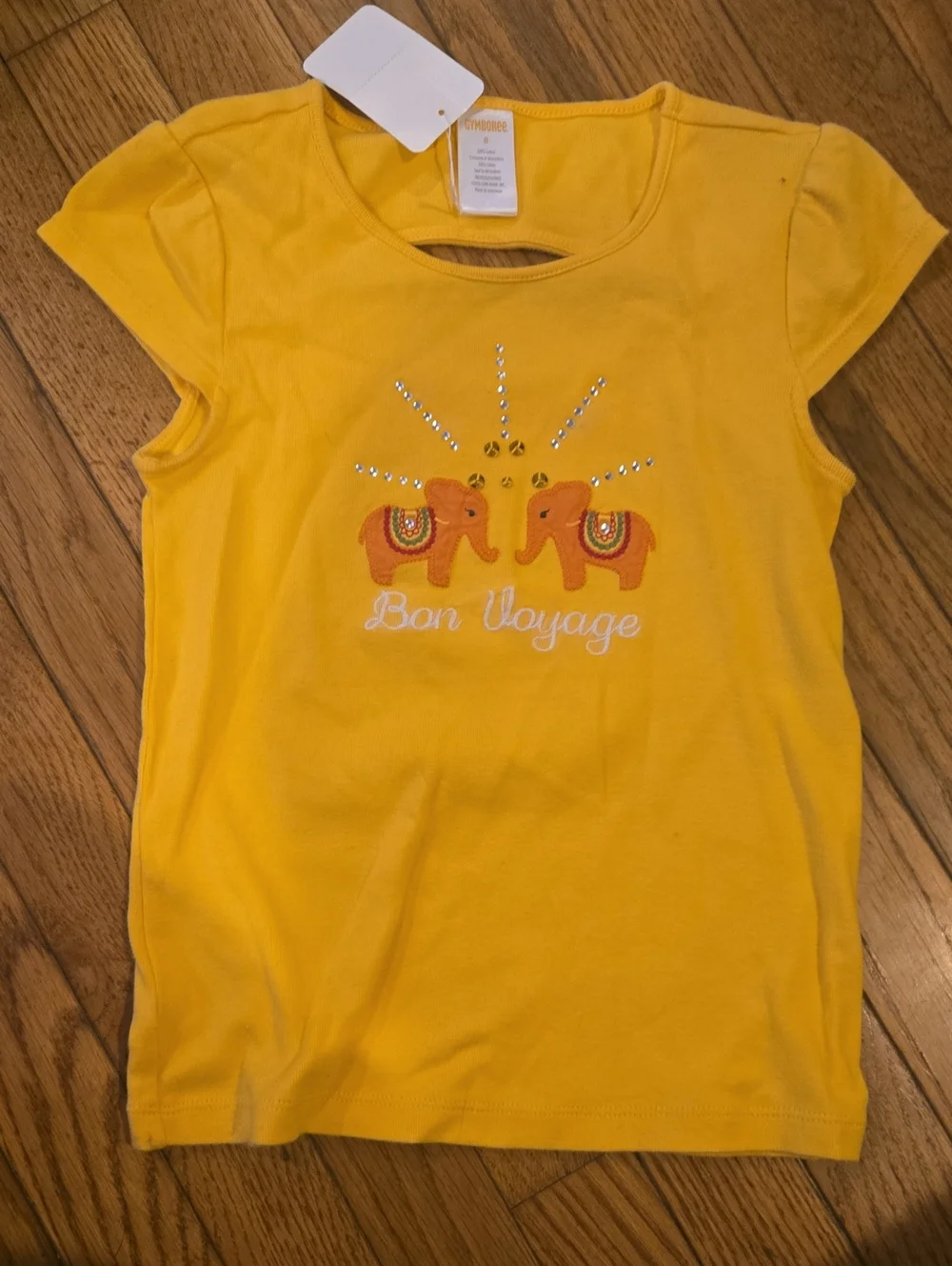 Gymboree Yellow 'Bon Voyage' Elephant Graphic Tee - Kids